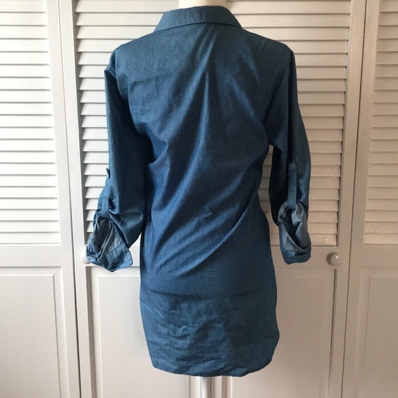 2/$25 ZANZEA COLLECTION Blue Pull Over Tunic Dress Size Extra Extra Large - Picture 2 of 6